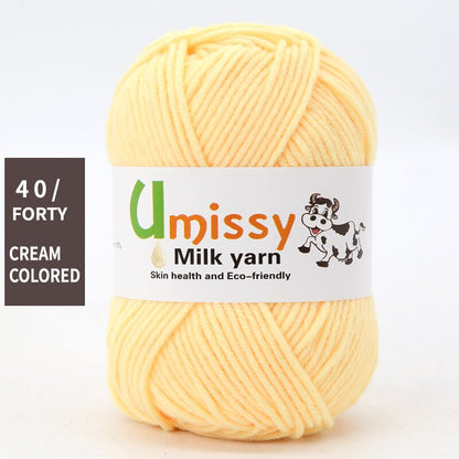 1pc Wholesale Price High Quality Soft Warm DIY Milk Cotton Threads Baby Wool For Hand Knitting Crochet Yarn 50g/PC