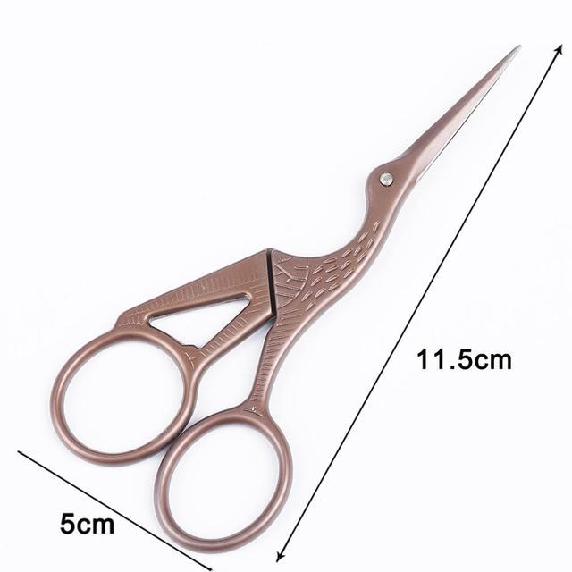 1Pcs Colorful Stainless Steel Antique Scissors European Classic Craft Knitting Sewing Handicraft Scissor DIY Jewelry Tools New