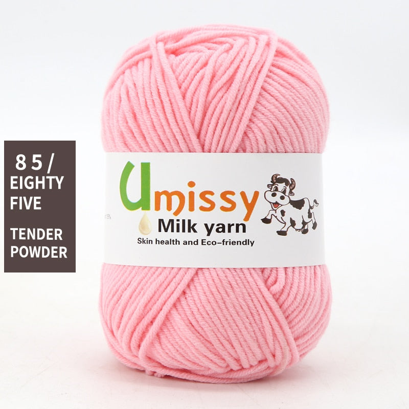 1pc Wholesale Price High Quality Soft Warm DIY Milk Cotton Threads Baby Wool For Hand Knitting Crochet Yarn 50g/PC