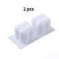 3D Cube Candle Silicone Mold Non-Stick Bubble Aromatherapy Candle Chocolate Cake Mold Craft Aromatherapy Gypsum Gift Making Mold