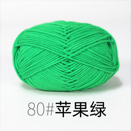 50g/Set Milk Cotton Yarn Knitting Wool for Hand Knitting Yarn Crochet Craft Sweater Hat Threads for Knitting Crochet Supplies