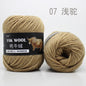 100g 4.5mm Wool Yak Yarn Crochet Yarn Threads for Knitting Needle Hand Knitting Yarn 3 PLY Fine Woolen Dyed for Sweaters