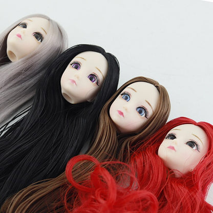 ⚠️2022 New 30cm Fashion Doll 1/6 BJD Dolls Body Make-up 3D Eyes Long Wig Hair Beautiful Princess Baby Girl Dolls DIY Toy for Girls