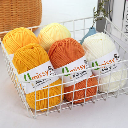 1pc Wholesale Price High Quality Soft Warm DIY Milk Cotton Threads Baby Wool For Hand Knitting Crochet Yarn 50g/PC