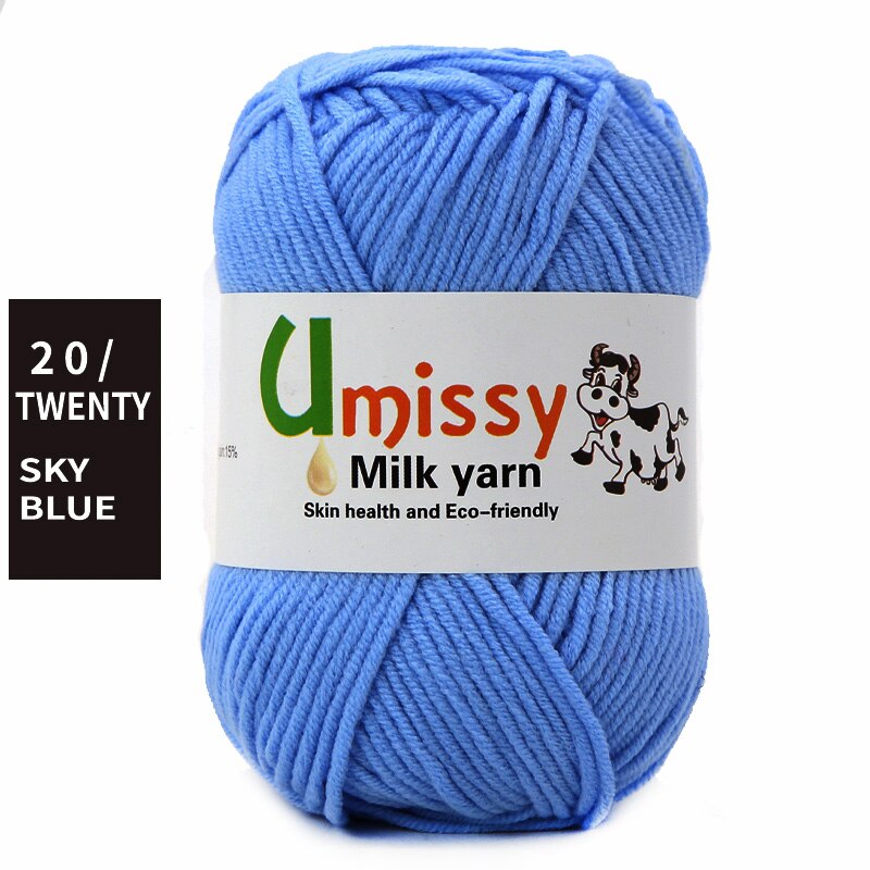 1pc Wholesale Price High Quality Soft Warm DIY Milk Cotton Threads Baby Wool For Hand Knitting Crochet Yarn 50g/PC