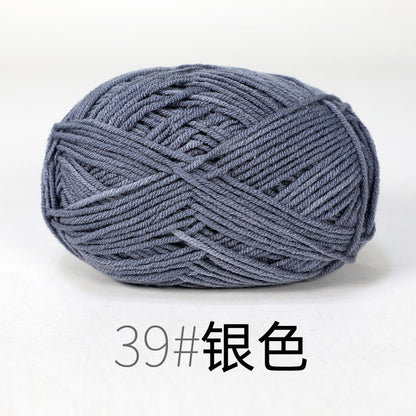 50g/Set Milk Cotton Yarn Knitting Wool for Hand Knitting Yarn Crochet Craft Sweater Hat Threads for Knitting Crochet Supplies