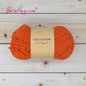 BRISTLEGRASS Acrylic Crochet Wool Yarn 50g Pom-poms Milk Cotton Hand Knitting Threads Baby Sweater Scarf Fabric Needlework Craft