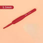 1PC Red Crochet Hook Silicone Handle Aluminum Hand Knitting Needles Crocheting Weave Crafts Hooks 2/2.5/3/3.5/4/4.5/5/5.5/6mm