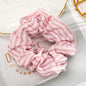 Levao Spring Summer Net Yarn Hair Bow Scrunchies Large Chiffon Women Elastic Hair Band Ponytail Holder Hair Tie Girl Accessories