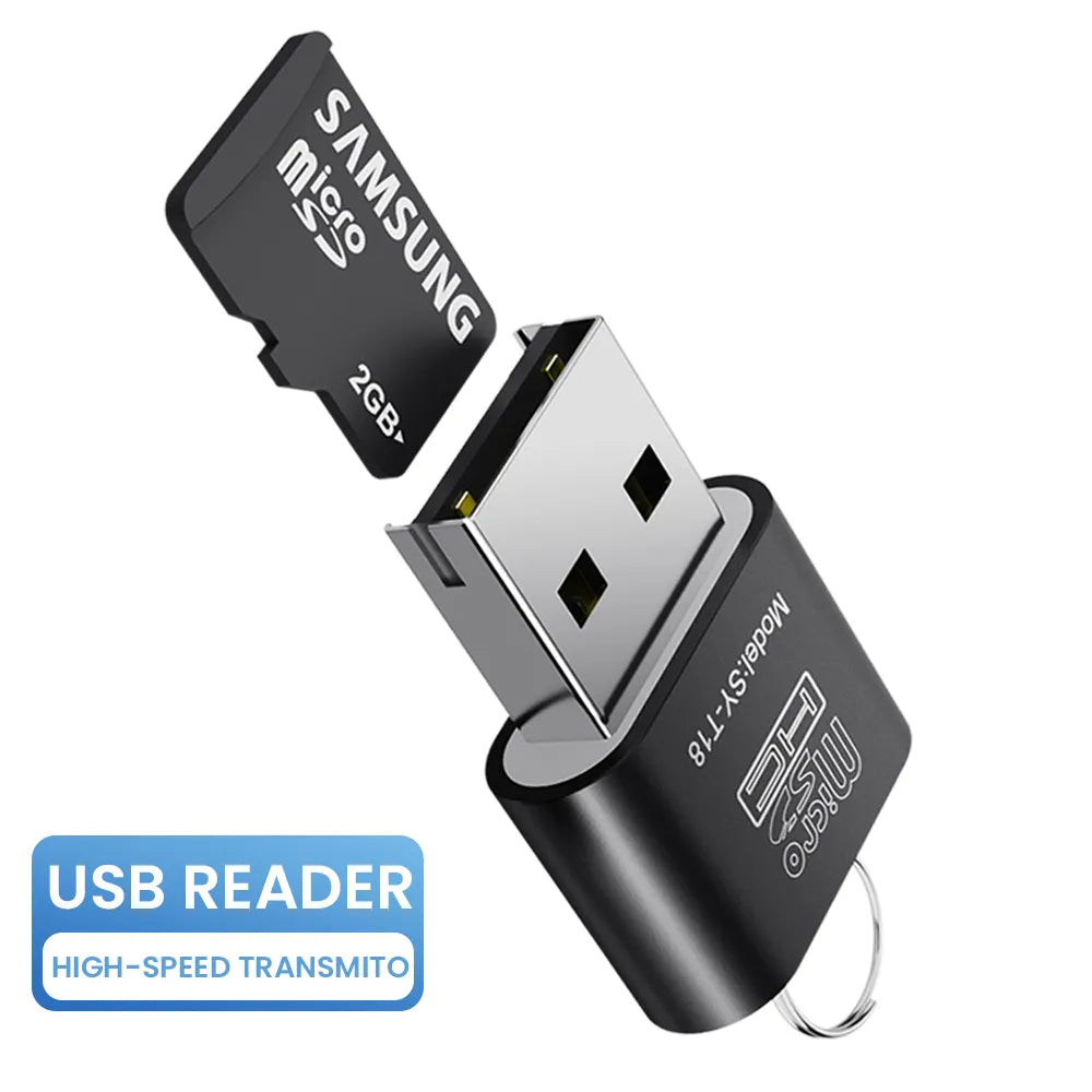 USB Micro SD/TF Card Reader USB 2.0 Mini Mobile Phone Memory Card Reader High Speed USB Adapter For Laptop Accessories