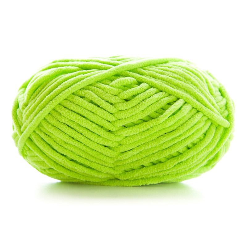 50g Thick Velvet Yarn Handmade DIY Knitting Yarn Wool Line Baby Scarf Hat Soft Chenille Yarn Knit Wol