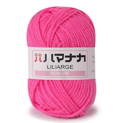 25g Soft Milk Cotton Knitting Yarn Anti-Pilling High Quality Knitting 4ply Cotton Yarn For Crochet Scarf Sweater Hat Doll Craft