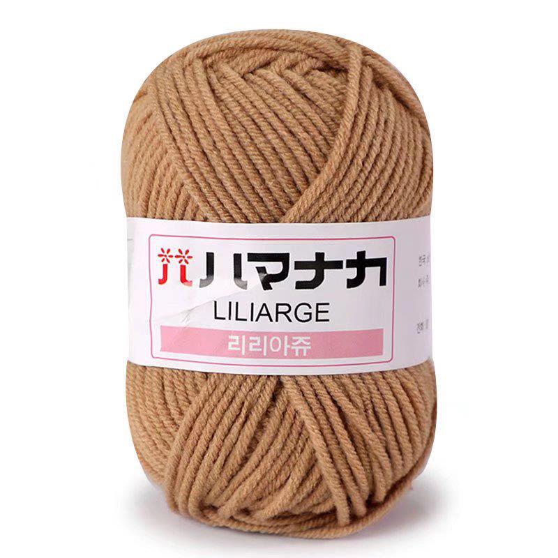 25g Soft Milk Cotton Knitting Yarn Anti-Pilling High Quality Knitting 4ply Cotton Yarn For Crochet Scarf Sweater Hat Doll Craft