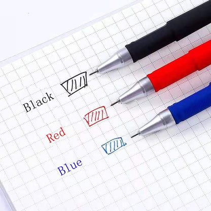 25PCS Gel pen Set Neutral Pen smooth writing fastdry 0.5mm Black blue red color Replacable refill school Stationery Supplies