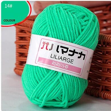 Milk Sweet Soft Cotton Baby Knitting Wool Yarn Thick Yarn Fiber Velvet Yarn Hand Knitting Wool Crochet Yarn for DIY Sweater