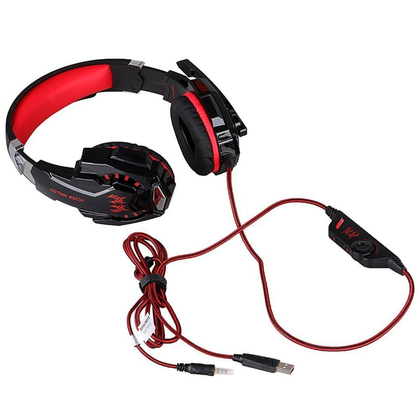 Gaming Headset Gamer Stereo Headphone With Microphone Mic Led Game For PC Computer PS4 KOTION EACH G2000 G1000 G4000 G9000 G2600