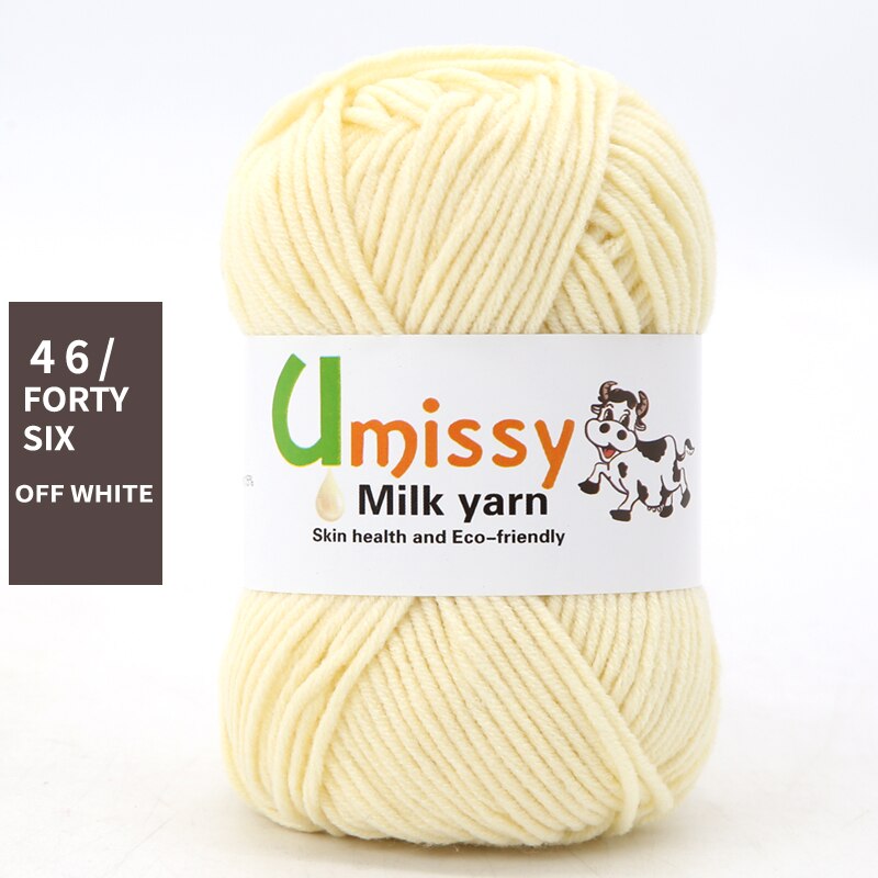 1pc Wholesale Price High Quality Soft Warm DIY Milk Cotton Threads Baby Wool For Hand Knitting Crochet Yarn 50g/PC