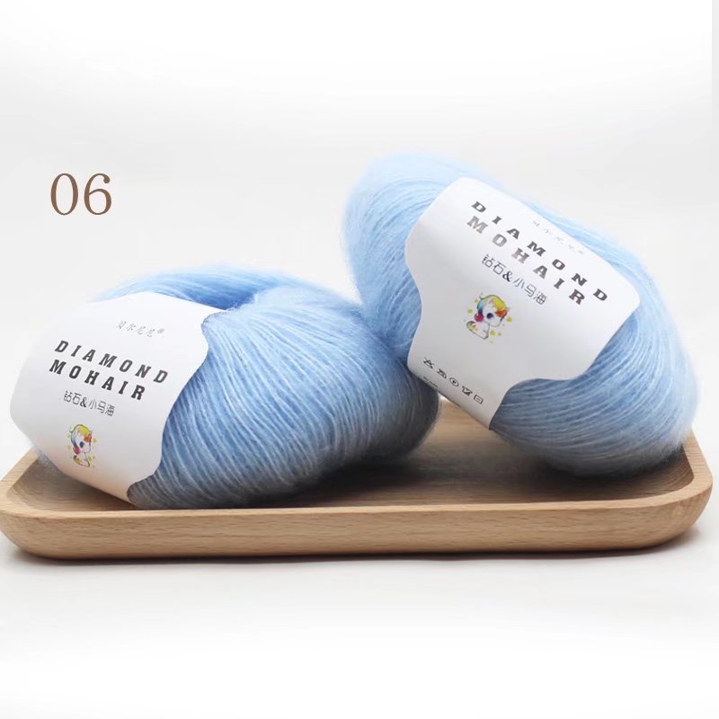 25g/pc Mohair Yarn Crochet Soft Warm Baby Wool Yarn For Hand knitting Sweater And Shawl