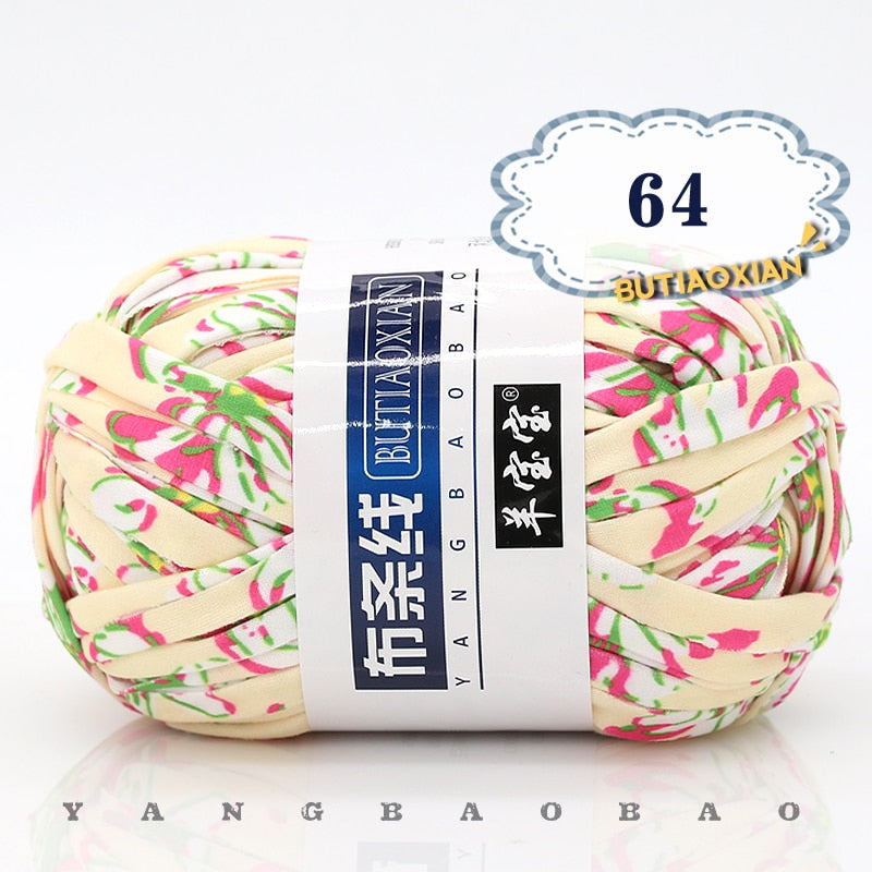 1pc 100g Thick Cloth Yarn Soft Colored Yarn for Hand Knitting Woven Bag Carpet DIY Hand-knitted Material