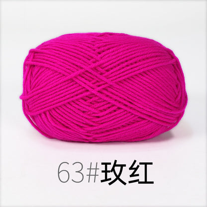 50g/Set Milk Cotton Yarn Knitting Wool for Hand Knitting Yarn Crochet Craft Sweater Hat Threads for Knitting Crochet Supplies