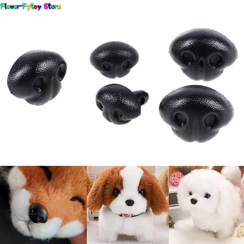 20Pcs Dog Noses Smooth Plug-in Animal Plastic Noses DIY Accessories For Crochet Toy Doll Making Supply Amigurumi Doll 15/18/20mm