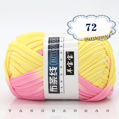 1pc 100g Thick Cloth Yarn Soft Colored Yarn for Hand Knitting Woven Bag Carpet DIY Hand-knitted Material