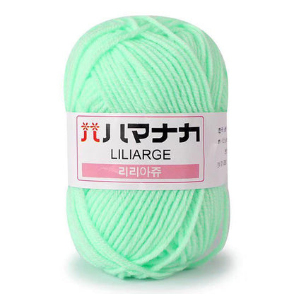 25g Soft Milk Cotton Knitting Yarn Anti-Pilling High Quality Knitting 4ply Cotton Yarn For Crochet Scarf Sweater Hat Doll Craft