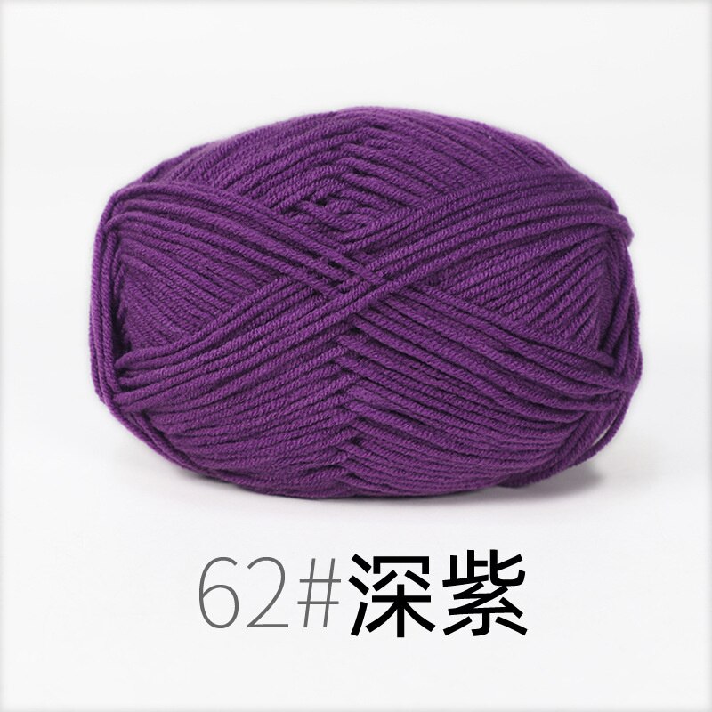 50g/Set Milk Cotton Yarn Knitting Wool for Hand Knitting Yarn Crochet Craft Sweater Hat Threads for Knitting Crochet Supplies