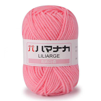 25g Soft Milk Cotton Knitting Yarn Anti-Pilling High Quality Knitting 4ply Cotton Yarn For Crochet Scarf Sweater Hat Doll Craft