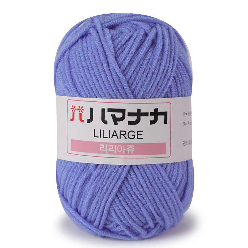 25g Soft Milk Cotton Knitting Yarn Anti-Pilling High Quality Knitting 4ply Cotton Yarn For Crochet Scarf Sweater Hat Doll Craft