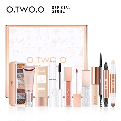 O.TWO.O Makeup Set 5/10pcs Cosmetics Kit Eye Shadows Eyeliner Eyebrow Pencil Face Primer Contour Lipstick Concealer With Box