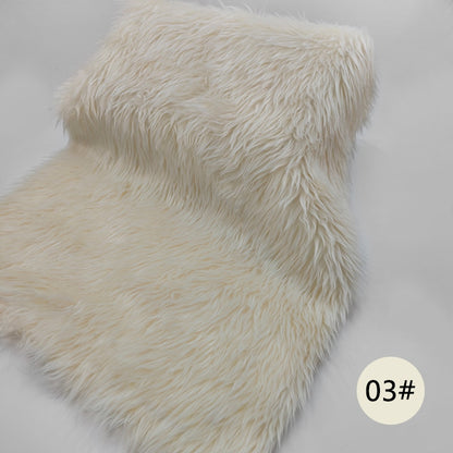 3cm Pile Length Artificial Plush Fox Fur Fabric For Making Cotton Doll Hair 38x43cm Falling Water Plush Fabric Sewing Material