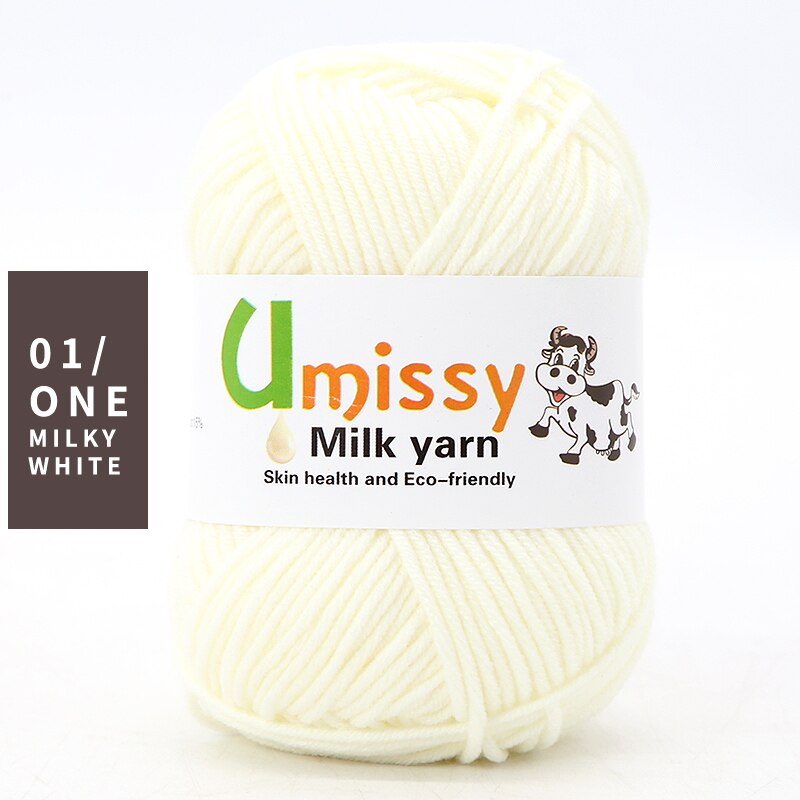 1pc Wholesale Price High Quality Soft Warm DIY Milk Cotton Threads Baby Wool For Hand Knitting Crochet Yarn 50g/PC