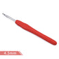 New Crochet Hook 2.5-6.0mm Aluminum Crochet Needles With Colorful Soft Rubber Grip Cushioned Handles Knitting Needles