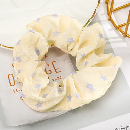 Levao Spring Summer Net Yarn Hair Bow Scrunchies Large Chiffon Women Elastic Hair Band Ponytail Holder Hair Tie Girl Accessories