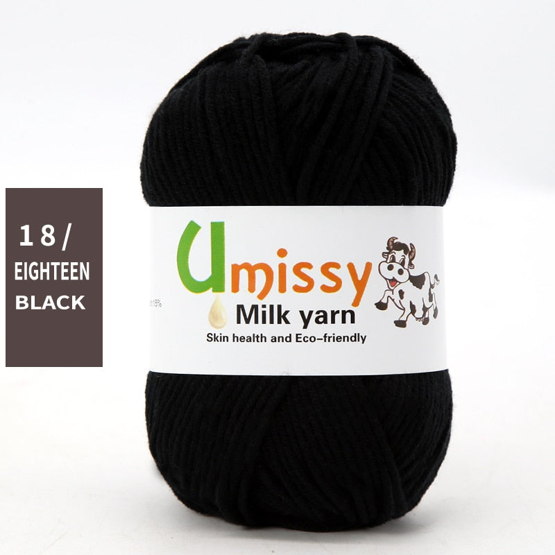 1pc Wholesale Price High Quality Soft Warm DIY Milk Cotton Threads Baby Wool For Hand Knitting Crochet Yarn 50g/PC