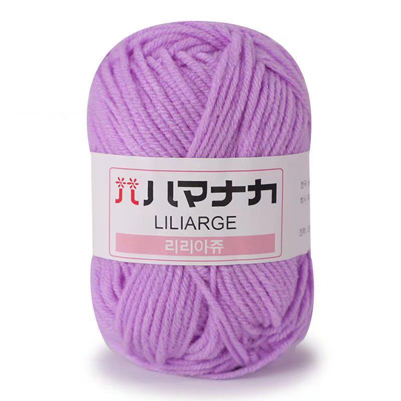 25g Soft Milk Cotton Knitting Yarn Anti-Pilling High Quality Knitting 4ply Cotton Yarn For Crochet Scarf Sweater Hat Doll Craft