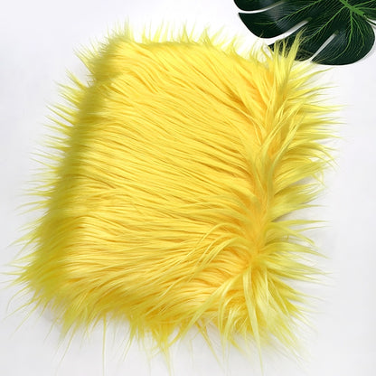 25x45cm 8cm Pile  Faux Fur Fabric For Patchwork Sewing Material Doll Toy Beard Hair Diy Handmade Home Decoration Cosplay Fabric