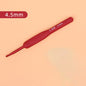 1PC Red Crochet Hook Silicone Handle Aluminum Hand Knitting Needles Crocheting Weave Crafts Hooks 2/2.5/3/3.5/4/4.5/5/5.5/6mm