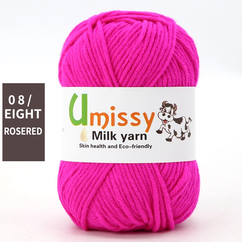 1pc Wholesale Price High Quality Soft Warm DIY Milk Cotton Threads Baby Wool For Hand Knitting Crochet Yarn 50g/PC