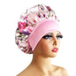 New Satin Bonnet Silk Night Sleeping Cap For Women Curly Braid Hair Multi Style Printing