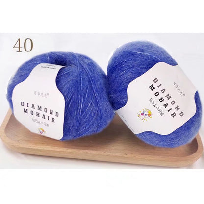 25g/pc Mohair Yarn Crochet Soft Warm Baby Wool Yarn For Hand knitting Sweater And Shawl