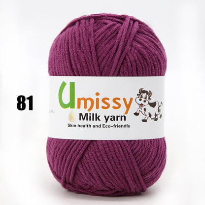 1pc Wholesale Price High Quality Soft Warm DIY Milk Cotton Threads Baby Wool For Hand Knitting Crochet Yarn 50g/PC