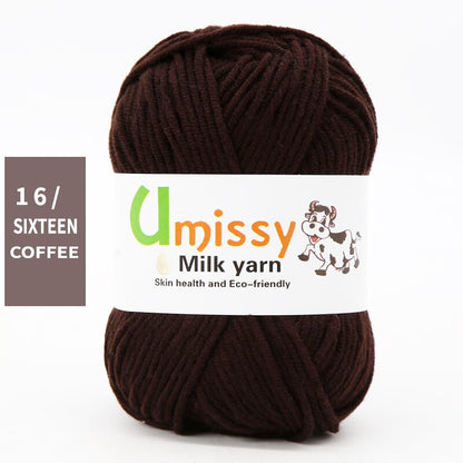 1pc Wholesale Price High Quality Soft Warm DIY Milk Cotton Threads Baby Wool For Hand Knitting Crochet Yarn 50g/PC