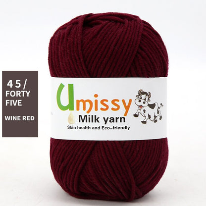 1pc Wholesale Price High Quality Soft Warm DIY Milk Cotton Threads Baby Wool For Hand Knitting Crochet Yarn 50g/PC