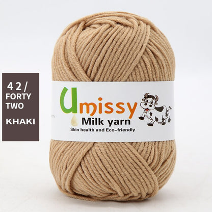 1pc Wholesale Price High Quality Soft Warm DIY Milk Cotton Threads Baby Wool For Hand Knitting Crochet Yarn 50g/PC