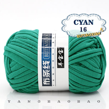 1pc 100g Thick Cloth Yarn Soft Colored Yarn for Hand Knitting Woven Bag Carpet DIY Hand-knitted Material