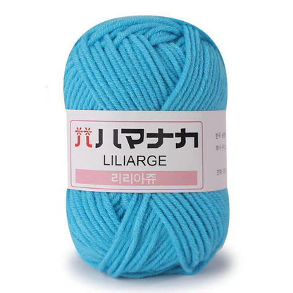 25g Soft Milk Cotton Knitting Yarn Anti-Pilling High Quality Knitting 4ply Cotton Yarn For Crochet Scarf Sweater Hat Doll Craft