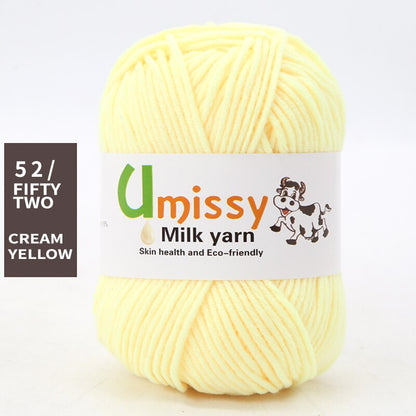 1pc Wholesale Price High Quality Soft Warm DIY Milk Cotton Threads Baby Wool For Hand Knitting Crochet Yarn 50g/PC