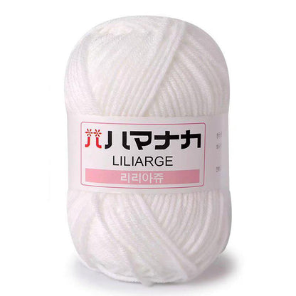 25g Soft Milk Cotton Knitting Yarn Anti-Pilling High Quality Knitting 4ply Cotton Yarn For Crochet Scarf Sweater Hat Doll Craft